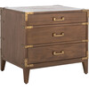 Nisha 3 Drawer Nightstand, Warm Brown - Nightstands - 7