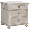 Allisyn 3 Drawer Nightstand, Washed Grey - Nightstands - 7