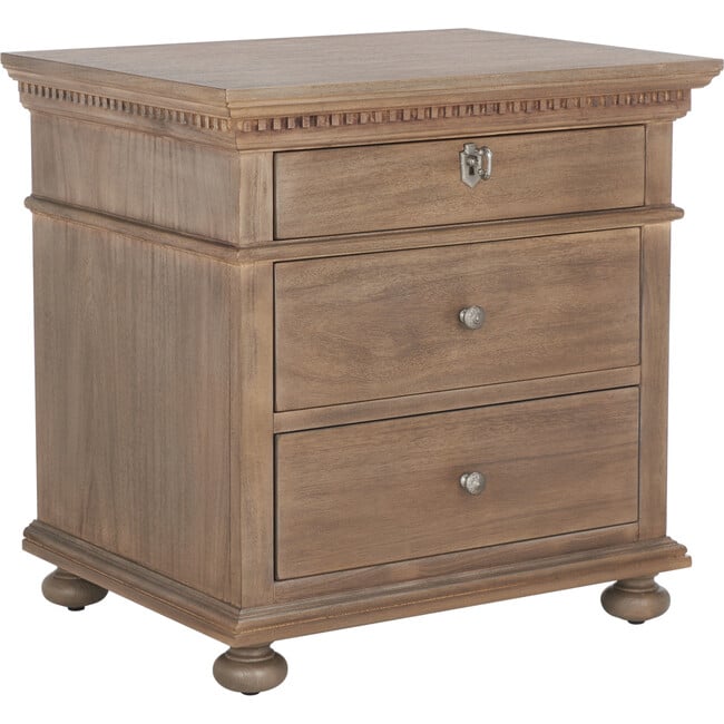 Allisyn 3 Drawer Nightstand, Sand - Nightstands - 7