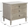 Lisabet 3 Drawer Nightstand, Washed Grey - Nightstands - 5