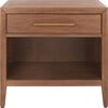 Ariella 1 Drawer Nightstand, Warm Brown - Nightstands - 1 - thumbnail