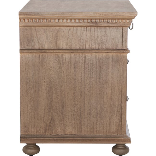 Allisyn 3 Drawer Nightstand, Sand - Nightstands - 8