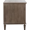 Lisabet 3 Drawer Nightstand, Dark Brown - Nightstands - 8