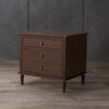 Lisabet 3 Drawer Nightstand, Warm Brown - Nightstands - 2