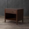 Ariella 1 Drawer Nightstand, Warm Brown - Nightstands - 2