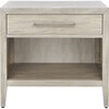 Ariella 1 Drawer Nightstand, Washed Grey - Nightstands - 1 - thumbnail