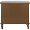 Lisabet 3 Drawer Nightstand, Warm Brown - Nightstands - 3