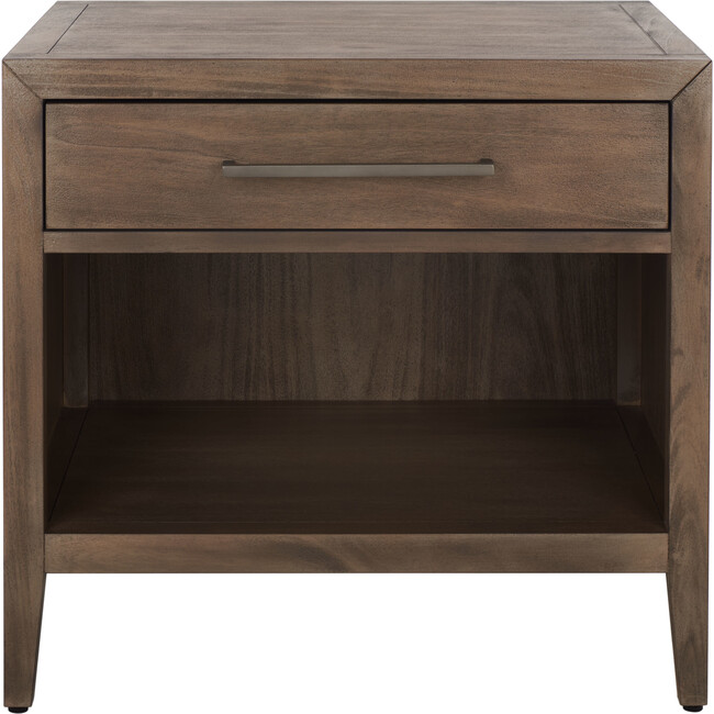 Ariella 1 Drawer Nightstand, Dark Brown