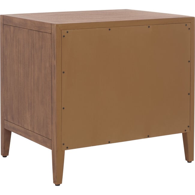 Ariella 1 Drawer Nightstand, Warm Brown - Nightstands - 4