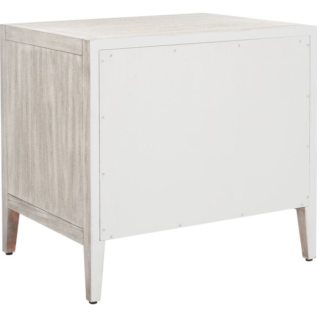 Ariella 3 Drawer Nightstand, Washed Grey - Nightstands - 4