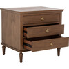 Lisabet 3 Drawer Nightstand, Warm Brown - Nightstands - 6