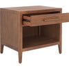 Ariella 1 Drawer Nightstand, Warm Brown - Nightstands - 6