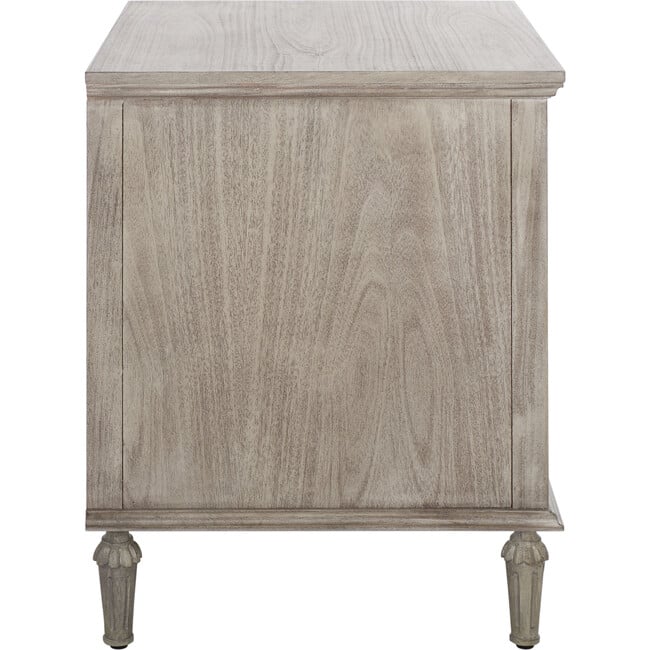 Lisabet 3 Drawer Nightstand, Washed Grey - Nightstands - 8