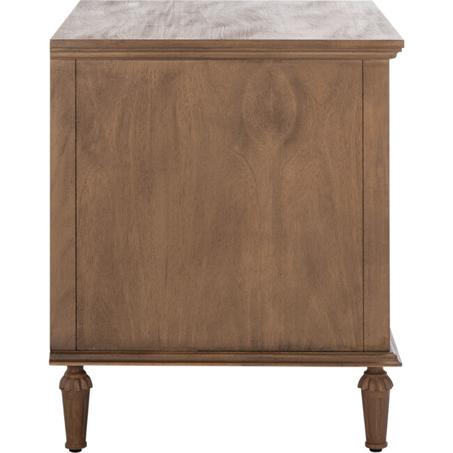 Lisabet 3 Drawer Nightstand, Warm Brown - Nightstands - 8