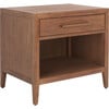 Ariella 1 Drawer Nightstand, Warm Brown - Nightstands - 7