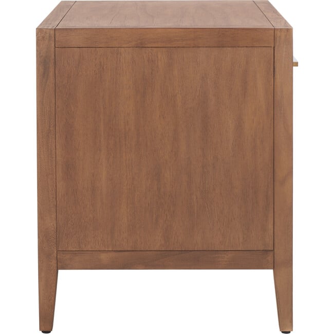 Ariella 1 Drawer Nightstand, Warm Brown - Nightstands - 8