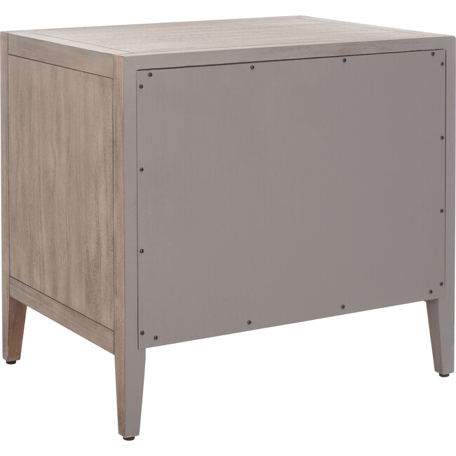 Ariella 3 Drawer Nightstand, Sand - Nightstands - 4