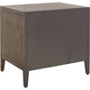 Ariella 1 Drawer Nightstand, Dark Brown - Nightstands - 4