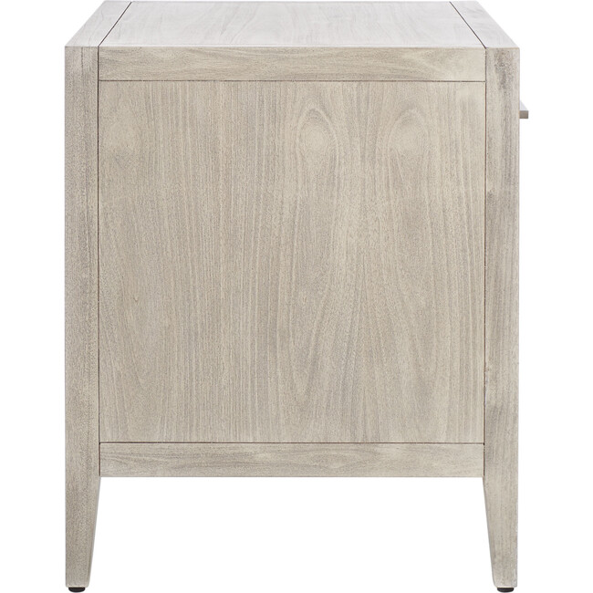 Ariella 1 Drawer Nightstand, Washed Grey - Nightstands - 8