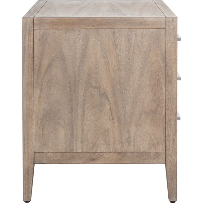 Ariella 3 Drawer Nightstand, Sand - Nightstands - 8