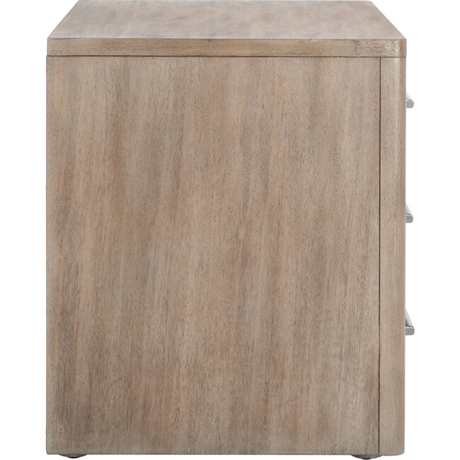 Rosey 3 Drawer Nightstand, Sand - Nightstands - 8