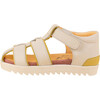 Velcro Strap Sandal, White - Sandals - 2