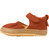 Ballerina with Strap, Terracota - Flats - 2