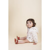 Ballerina with Strap, Terracota - Flats - 5