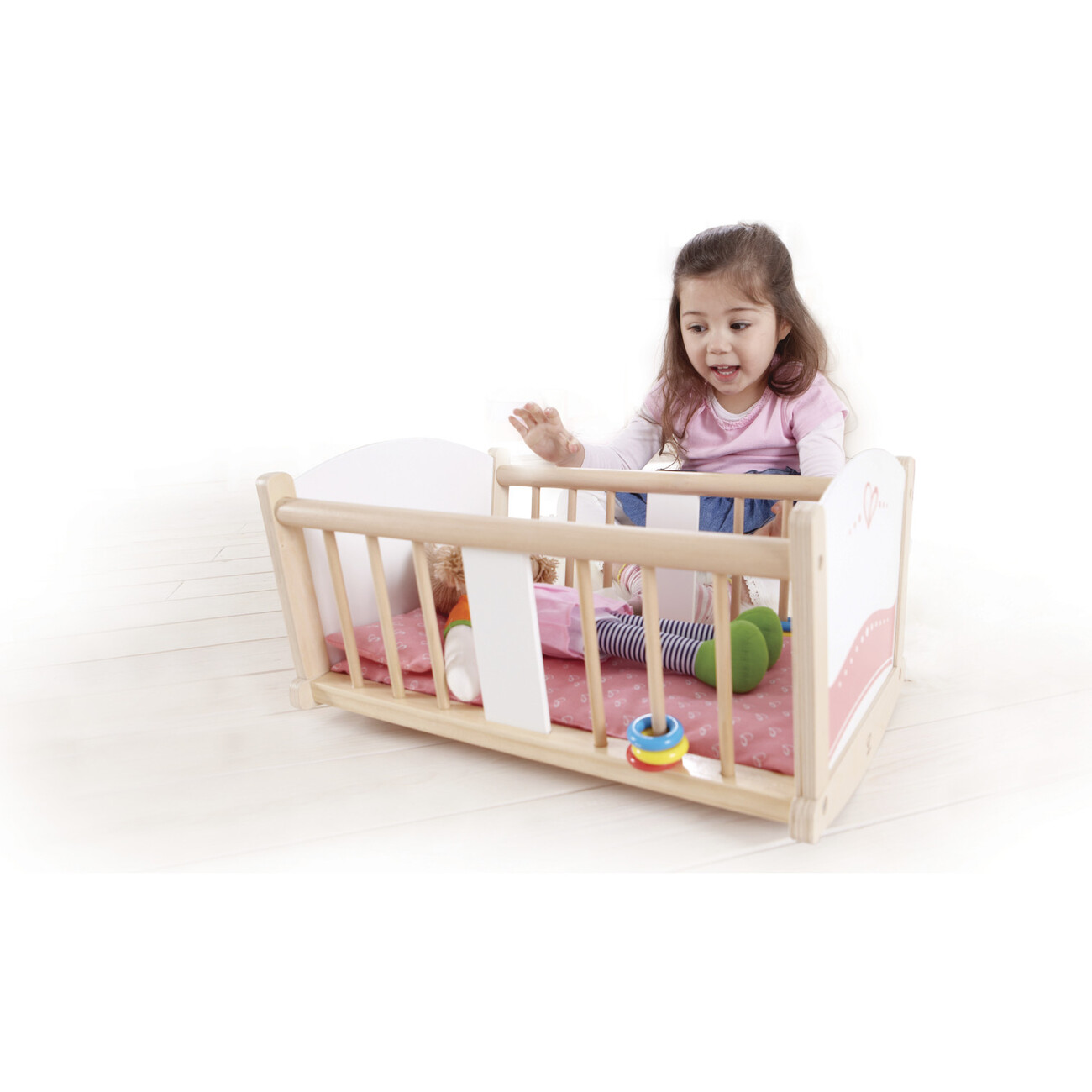 Rock a bye Cradle Hape Dolls Doll Accessories Maisonette