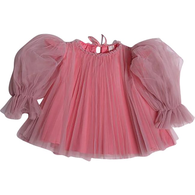 Crush Pleated Smock Blouse, Gumball