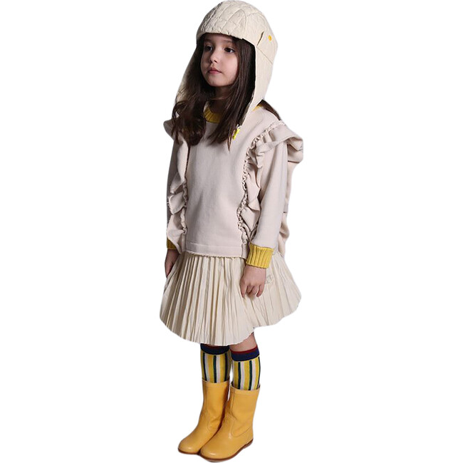 Crush Pleated Twirl Skirt, Opal - Skirts - 2