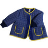 Tufted Baby Reefer, Licorice - Jackets - 1 - thumbnail