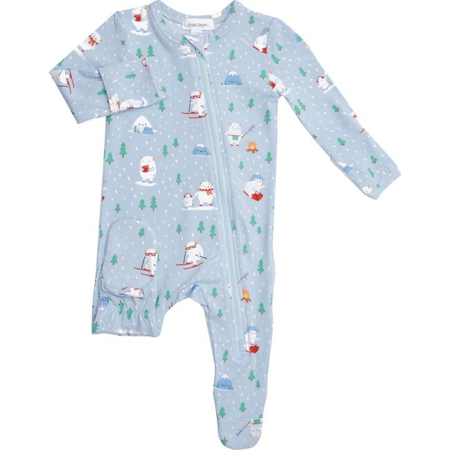 Yeti Footie, Blue - Onesies - 1