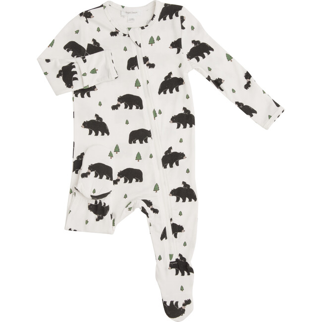 Bears Footie, White - Onesies - 1