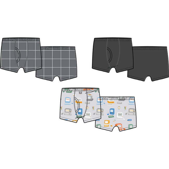 3 Pack Boxer Brief 80's - Underwear - 1