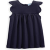 Tatiana Pima Blouse, Navy - Blouses - 1 - thumbnail