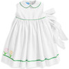 Clarabelle Peter Pan Sundress, White Pique - Dresses - 1 - thumbnail