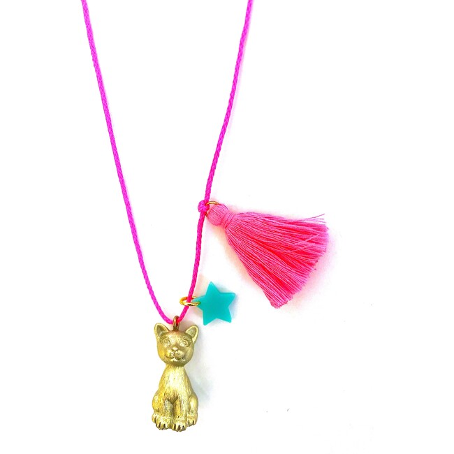 Sawyer the Gold Cat Necklace