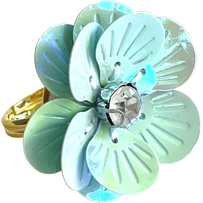 Flower Power Ring, Sea Glass Diamond - Rings - 1