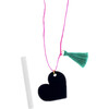Chalkboard Heart Necklace - Necklaces - 1 - thumbnail
