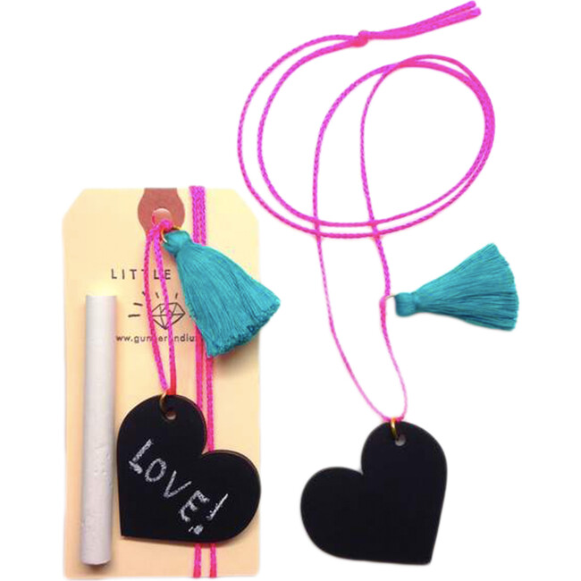 Chalkboard Heart Necklace - Necklaces - 2