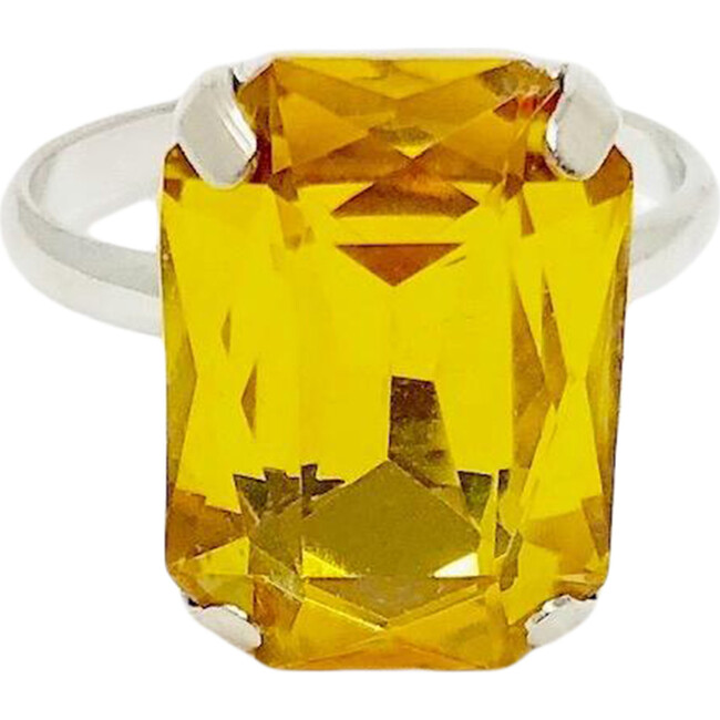 Rhinestone Birthstone Ring - Rings - 10