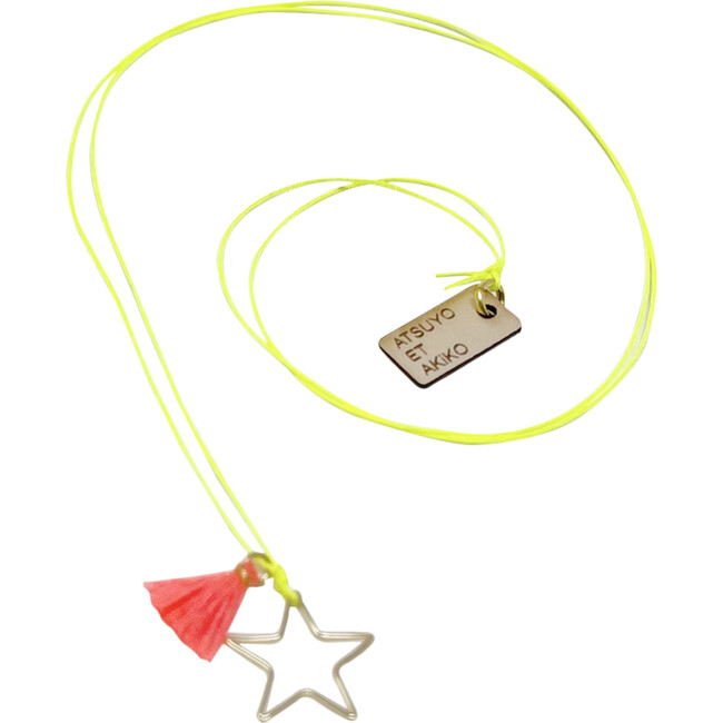 Ouroboros Star Necklace, Yellow