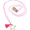 Ouroboros Star Necklace, Hot Pink - Necklaces - 1 - thumbnail