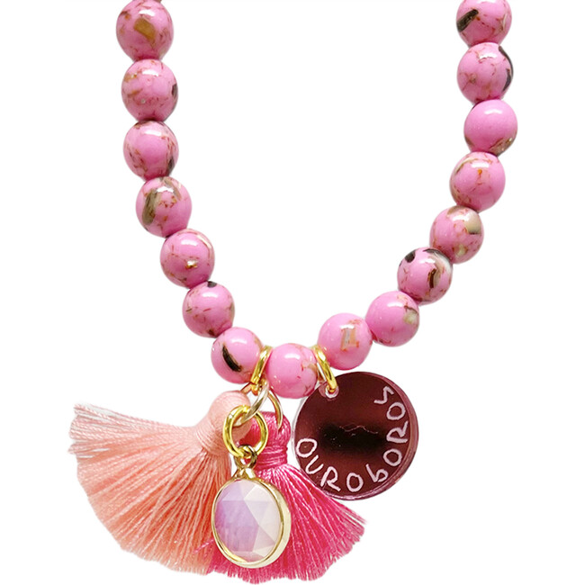 Ouroboros Bracelet, Pink - Bracelets - 1