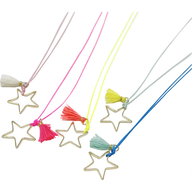 Ouroboros Star Necklace, Hot Pink - Necklaces - 2