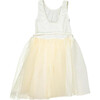 Butterflies Dress, Ivory/Gold - Dresses - 2