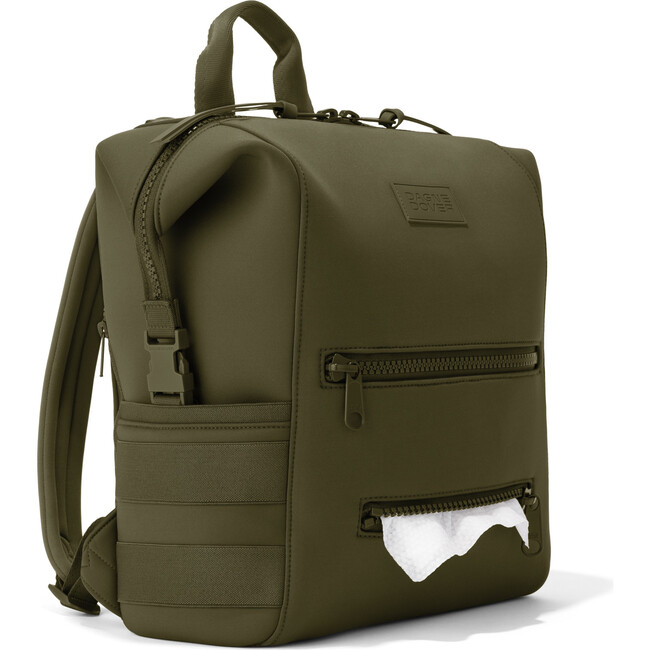 Indi Diaper Backpack Medium, Dark Moss - Bags - 4