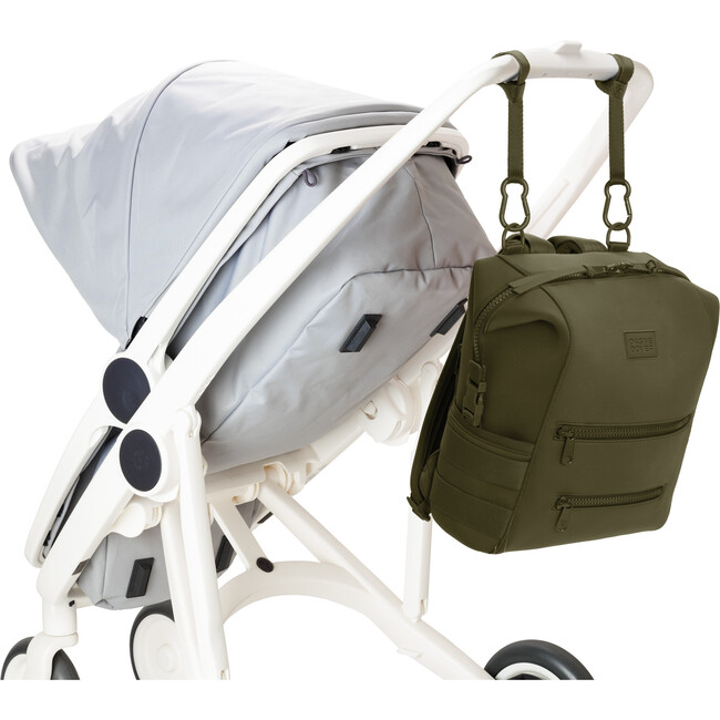 Indi Diaper Backpack Medium, Dark Moss - Bags - 8