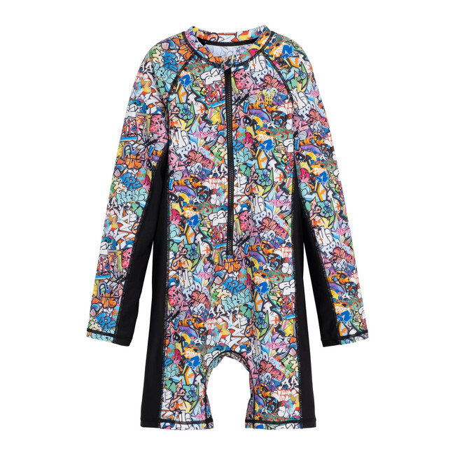Slater Rashguard Suit, Graffiti - One Pieces - 1